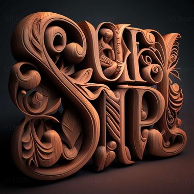 3D model Font (STL)